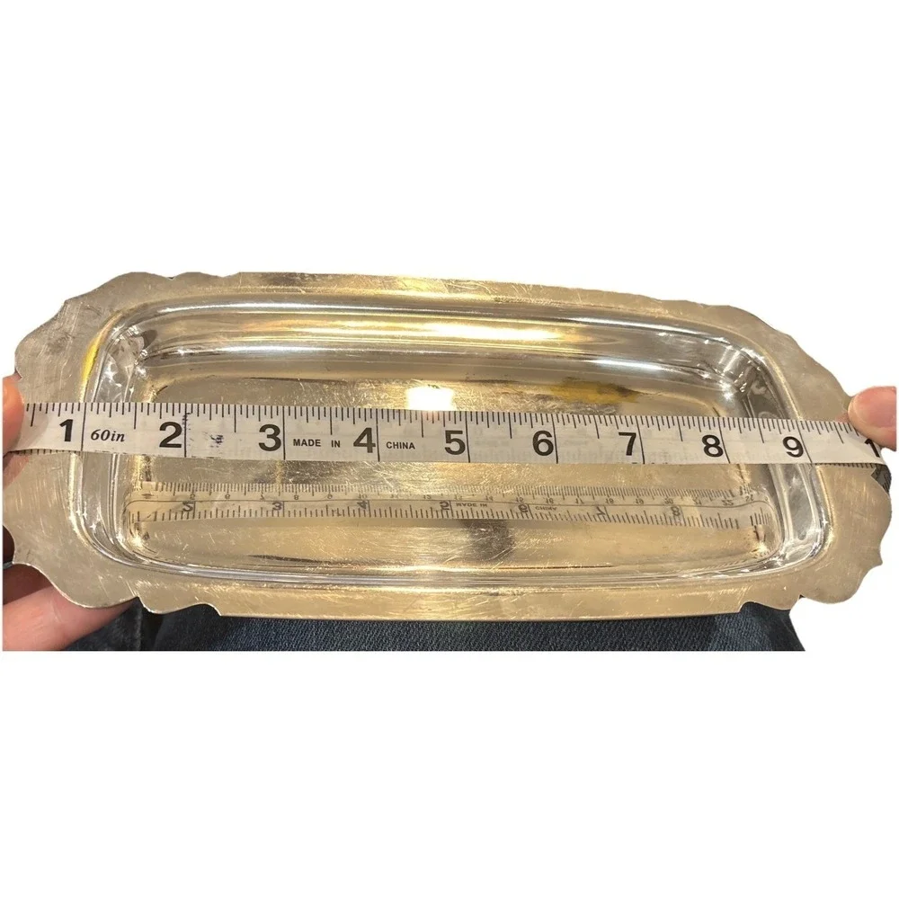 Silverplate Polished BUTTER DISH 10